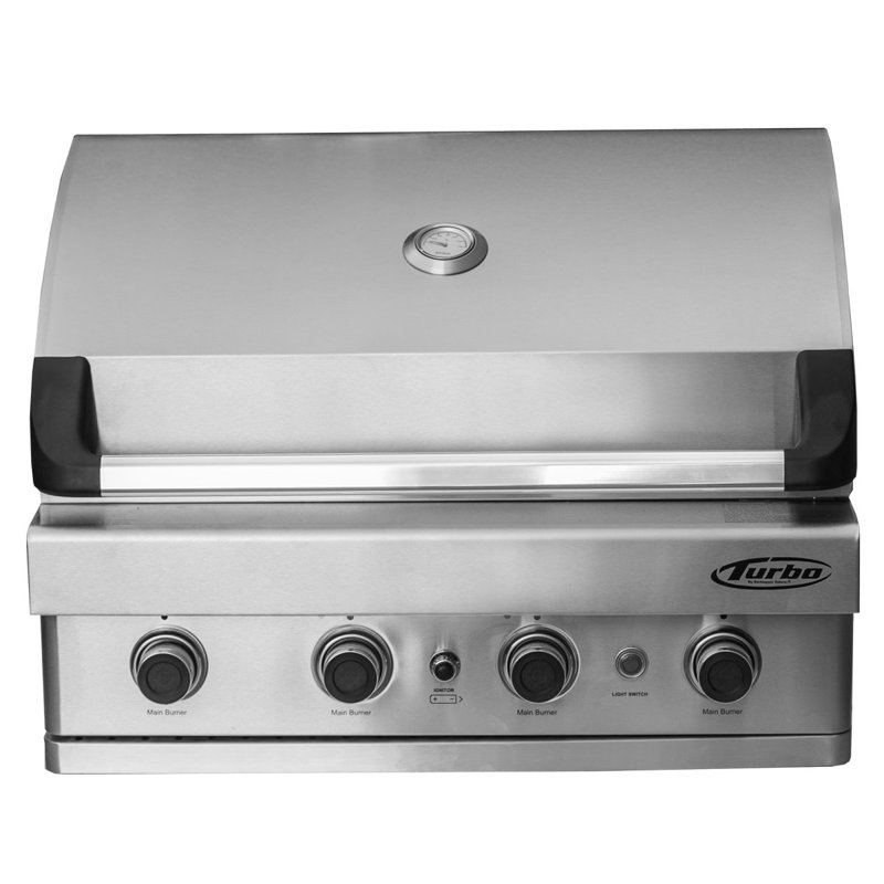 Barbeques Galore Turbo 4Burner BuiltIn Gas Grill Wayfair